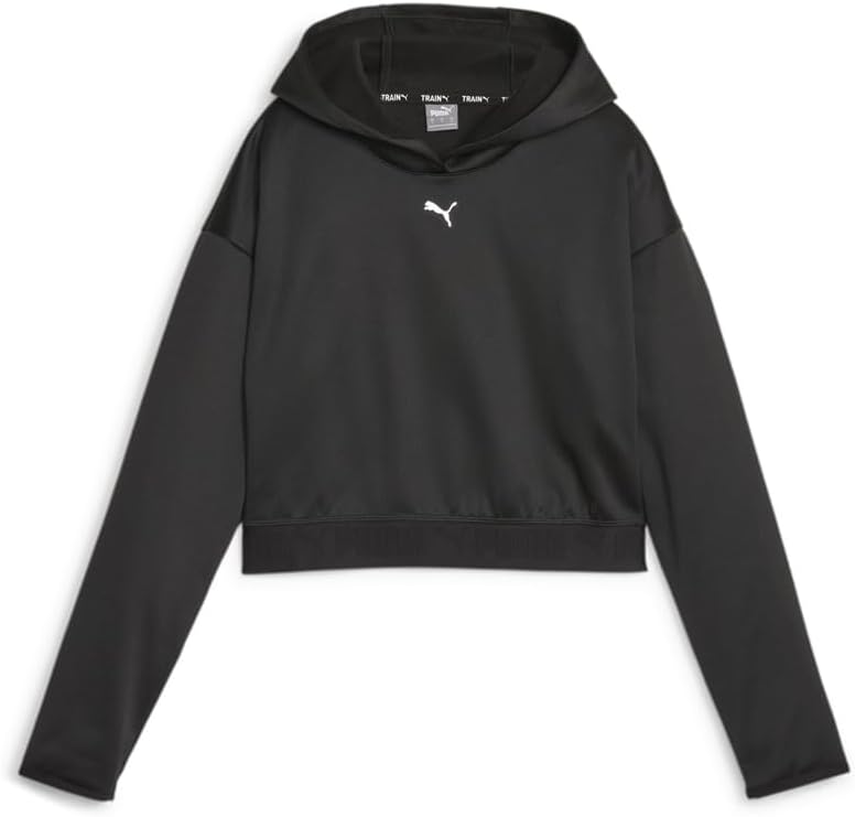 Puma Womens Strong Pwrfleece Hoodie Training Casual Outerwear Casual – Black