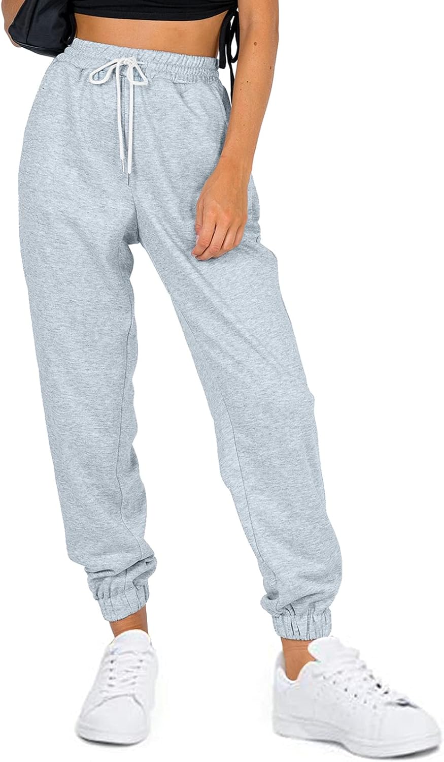 AUTOMET Women’s Cinch Bottom Sweatpants Athletic Joggers Lounge Pants with Pockets