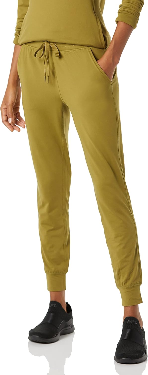 Amazon Essentials Women’s Brushed Tech Stretch Jogger Pant – Discontinued Colors