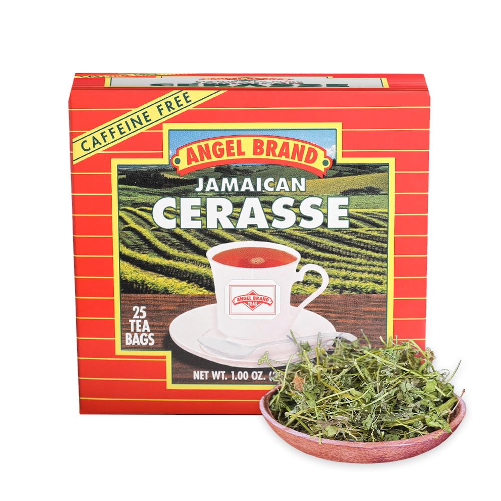 Angel Brand Cerasse Tea Bags – 25 Karela herbal Tea Offers Slightly Bitter Flavor – Most popular teas in Jamaica with Health Benefits and Delicious Flavor Profile