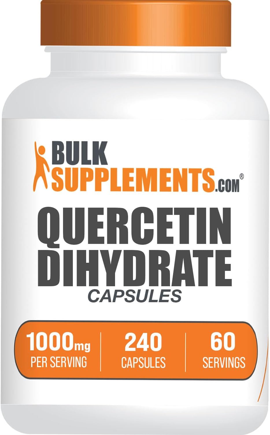 BulkSupplements.com Quercetin Dihydrate Capsule – Quercetin Supplements, Quercetin 1000mg, Quercetin Capsules – Antioxidants Supplement, 4 Capsules per Serving, 240 Capsules