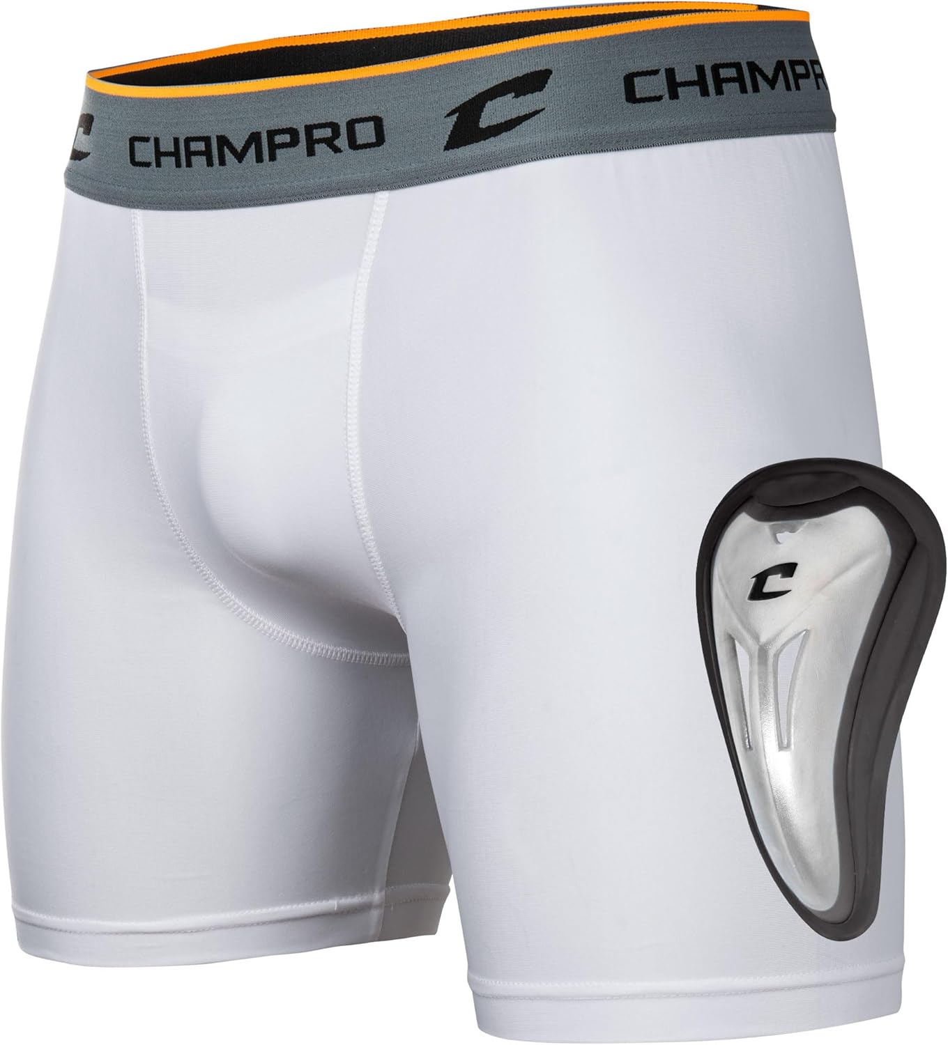 CHAMPRO Compression Boxer Shorts with Athletic Cup