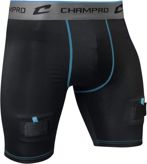 CHAMPRO Men's Crease Hockey Compression Jock Short