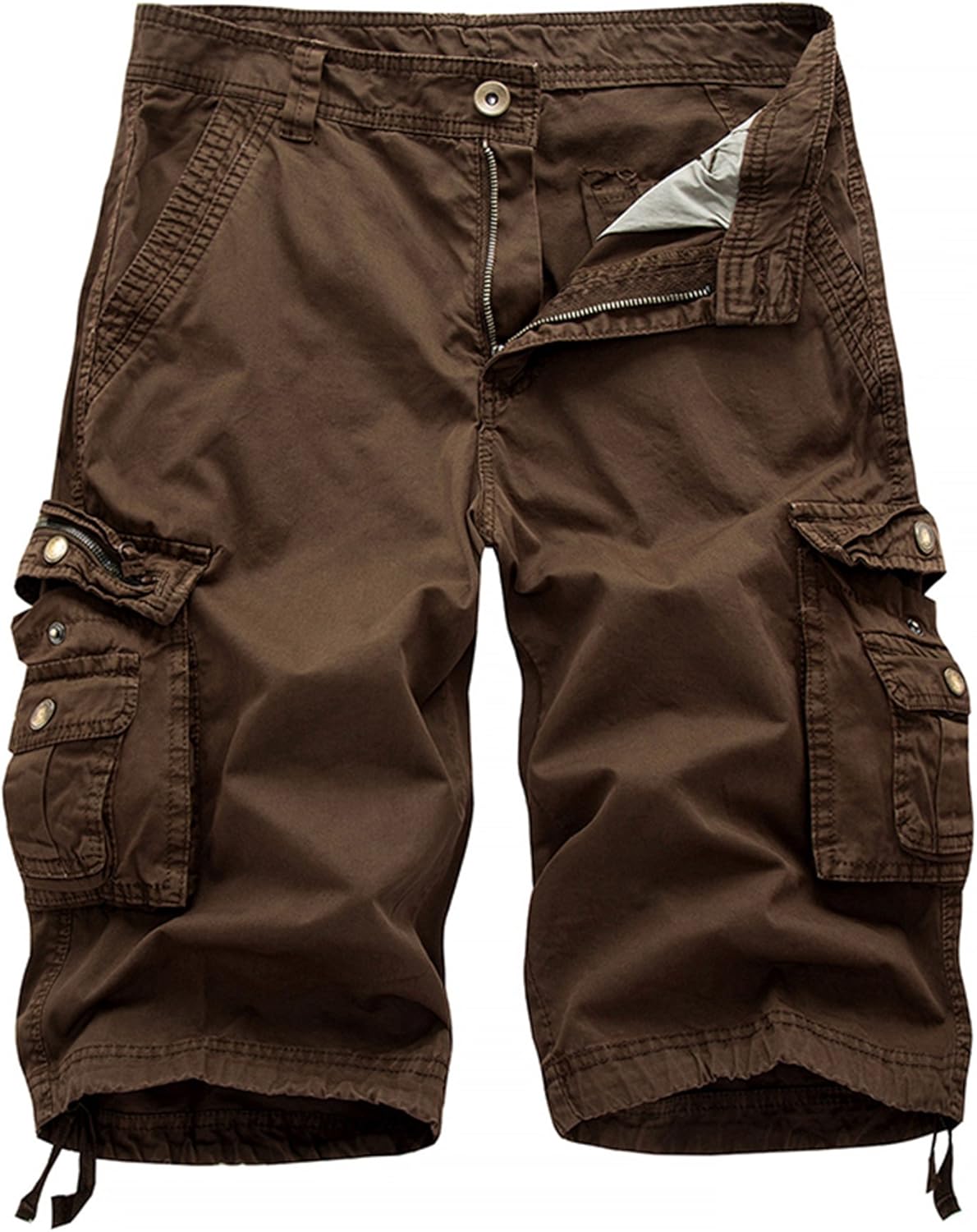 DONGD Mens Cargo Shorts Cotton Relaxed Fit Camouflage Camo Cargo Short