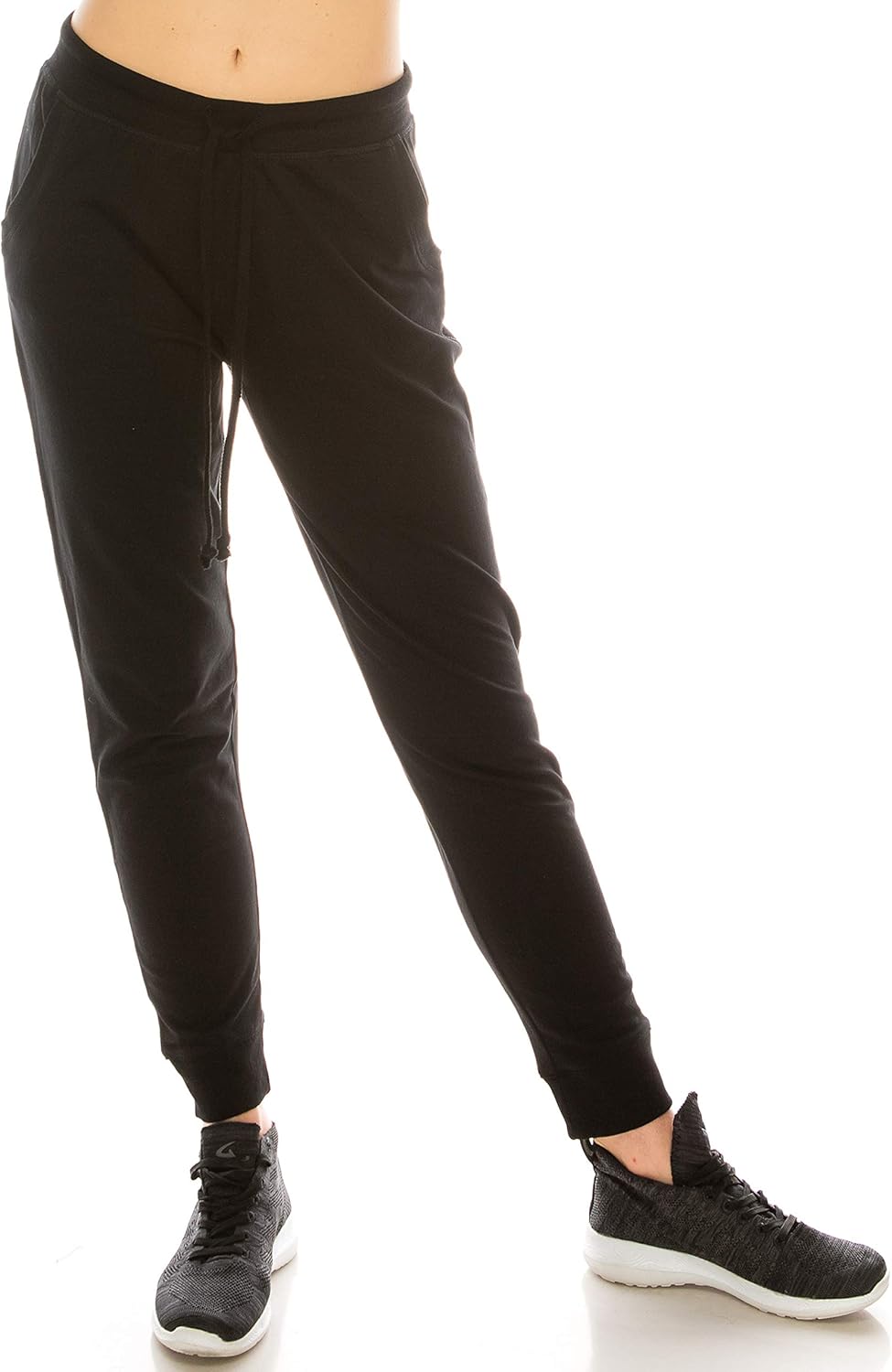 Eevee Women's Casual Jogger Pants Sweatpants - Relaxed Fit Elastic Eevee Women's Casual Jogger Pants Sweatpants - Relaxed Fit Elastic Waist Drawstring Pocket French Terry Running Yoga Workout