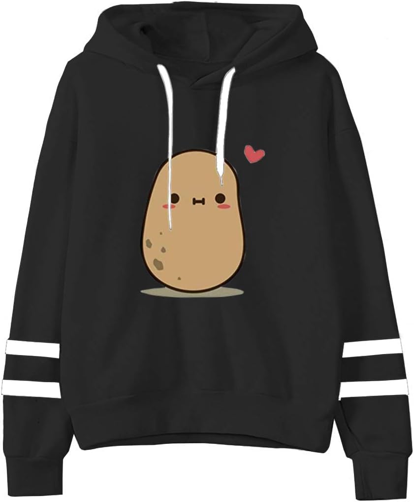 Fronage Teen Girls Hooded Sweatshirt Womens Long Sleeve Cute Hoodies Pullover Tops