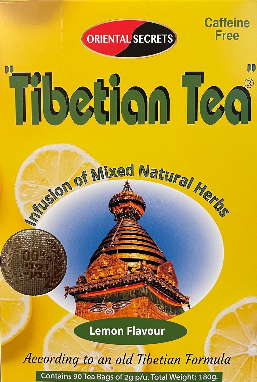 Generic Tibetian Tea Lemon Flavour 90 Tea Bags