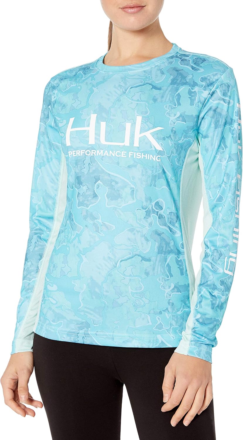 HUK Women’s Icon X Camo Long Sleeve Performance Fishing Shirt