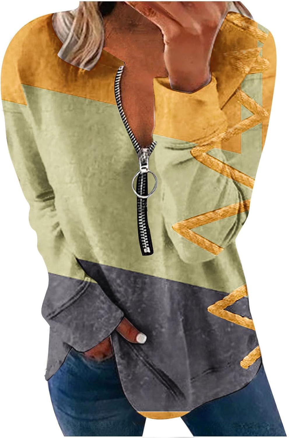 Hoodie for Women Funny Fleece Trendy 2024 Comfy Zip up Sweatshirts Casual Fashion Lightweight Long Sleeve Sweatshirt