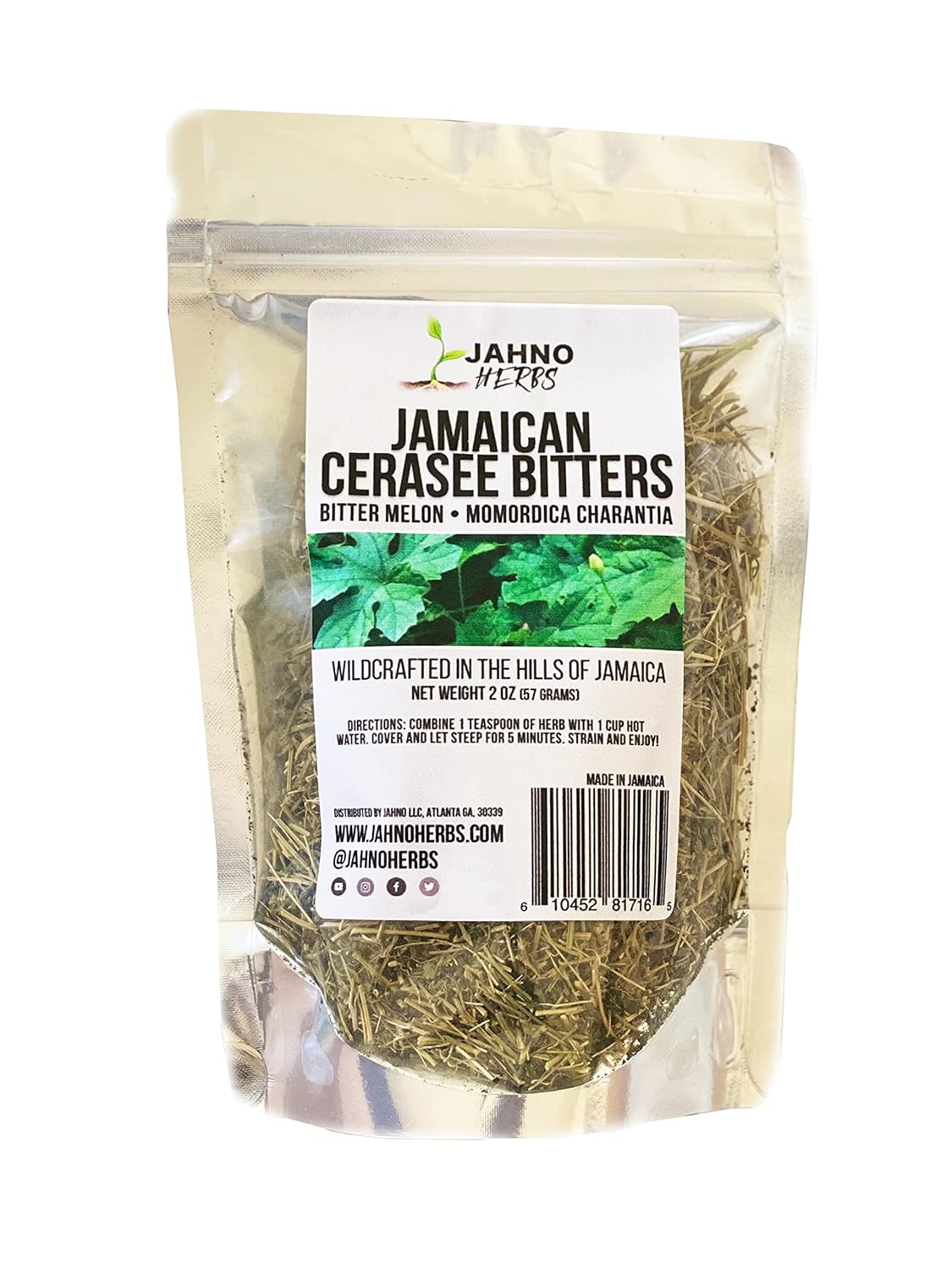 Jamaican Cerasee Bitters (Bitter Melon) Momordica Charanta (2 OZ)
