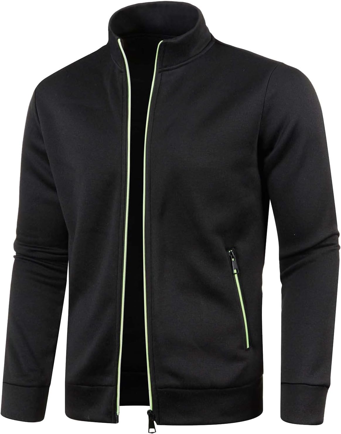 Mens Sweatshirts Mock Neck Full Zip Sweatshirts Athletic Jogging Sweatshirts Winter Jackets Coat Sweater Hoodie Pullover