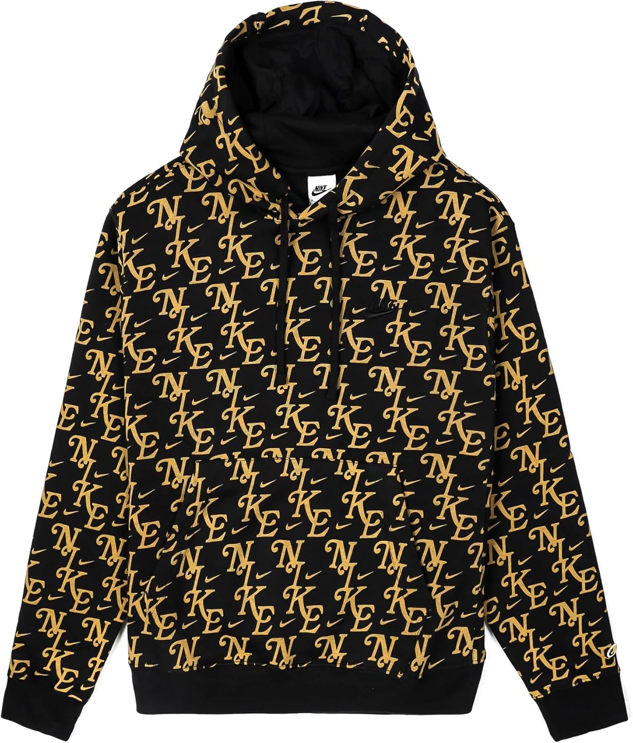 Nike Mens Club Monogram Lifestyle Pullover Hoodie