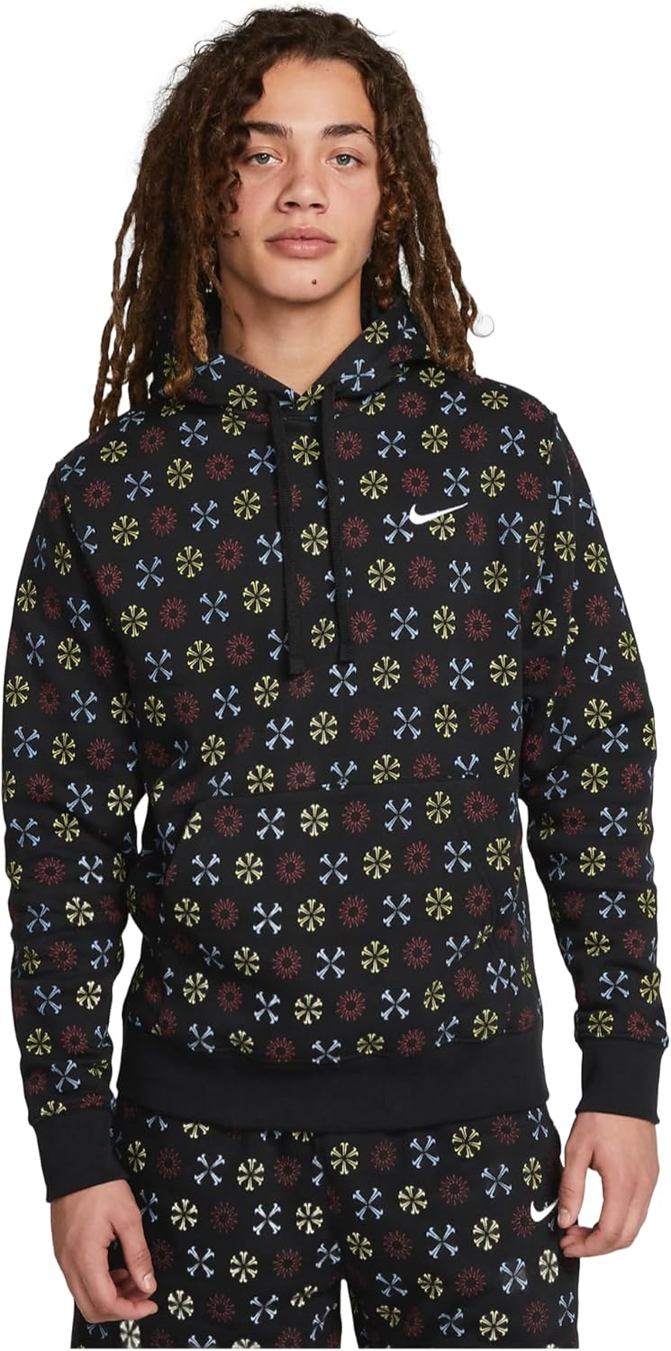 Nike Men’s Sportswear Club Fleece Monogram Hoodie (as1, alpha, xx_l, regular, regular)