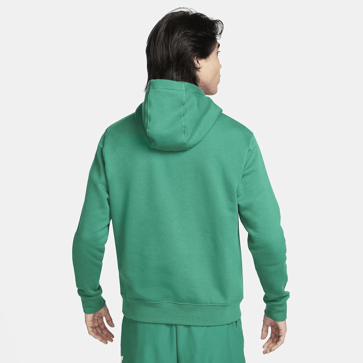 Nike Sportswear Club Fleece Men’s Graphic Pullover Hoodie (BV2973-365, Malachite/Malachite/White)