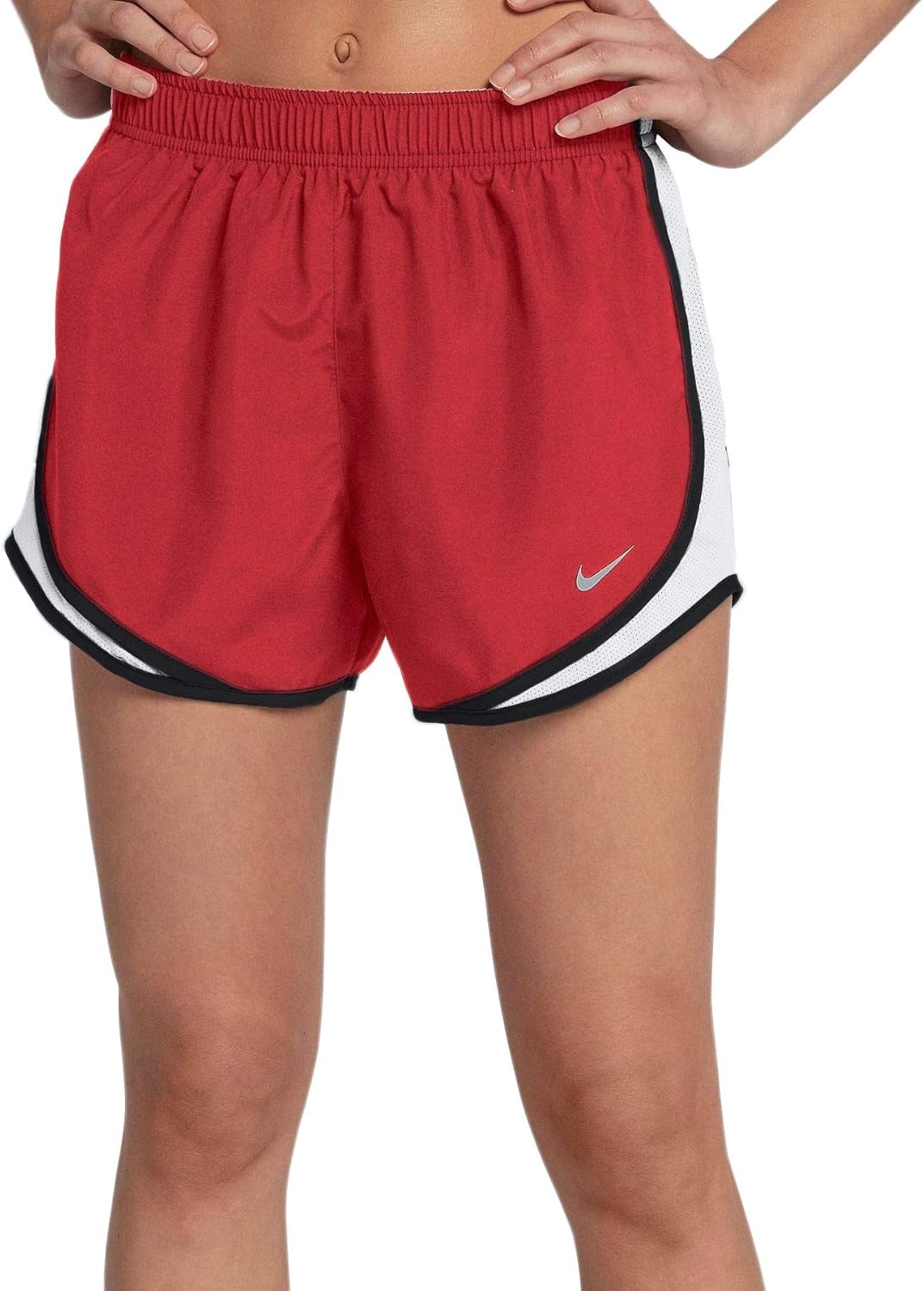 Nike Womens Tempo Running Shorts Red | White | Black 2XL