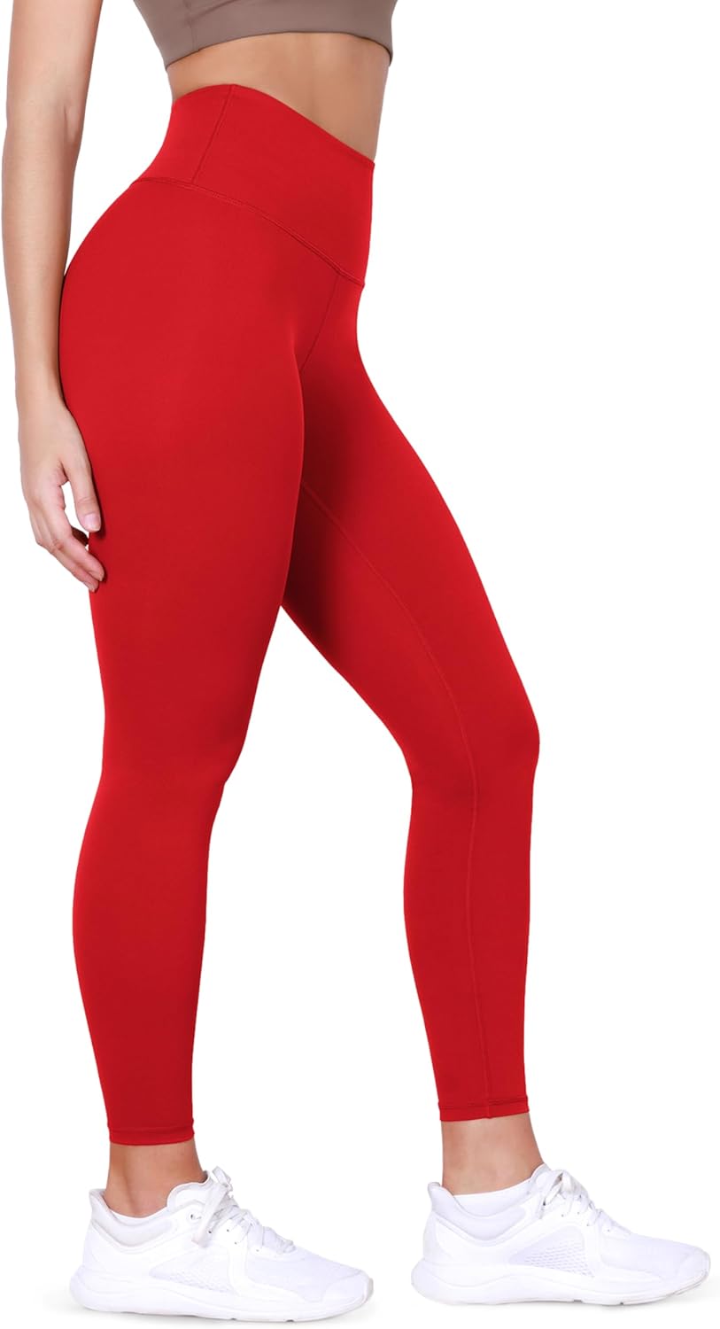 ODODOS Body-Hugging Workout Leggings with Back Pocket for Women, 25″ /28″ High Waist Yoga Pants