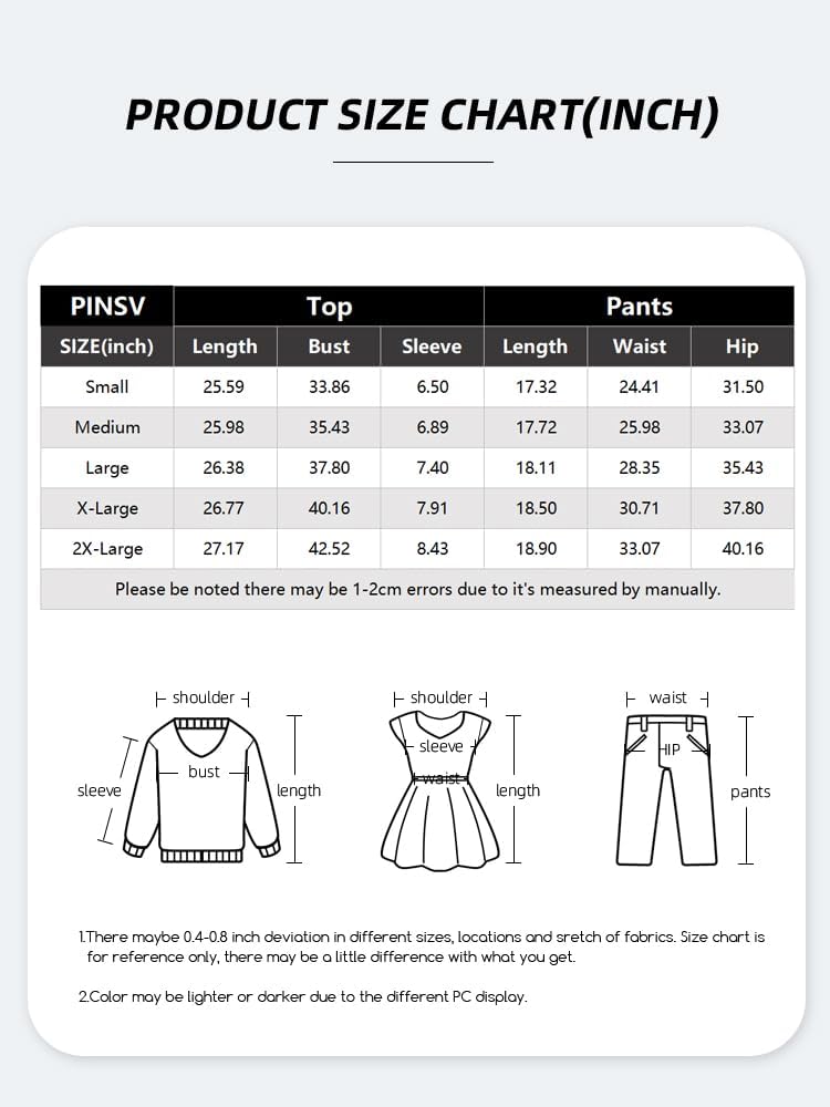 PINSV Women 2 Piece Outfits Summer Sweatsuits Biker Short Workout Jogger Sets