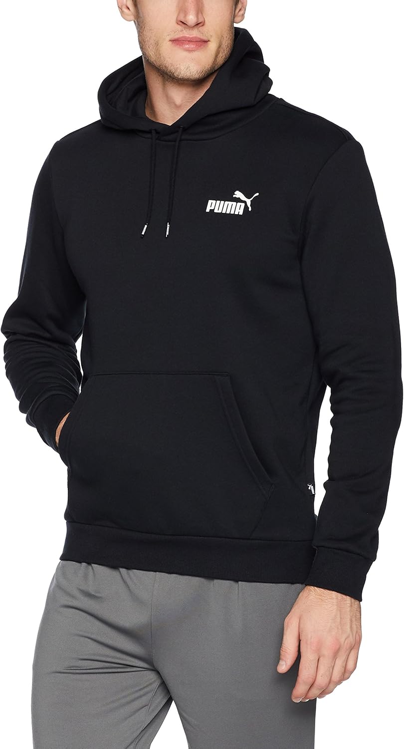 PUMA Men’s Black Essentials Fleece Hoody