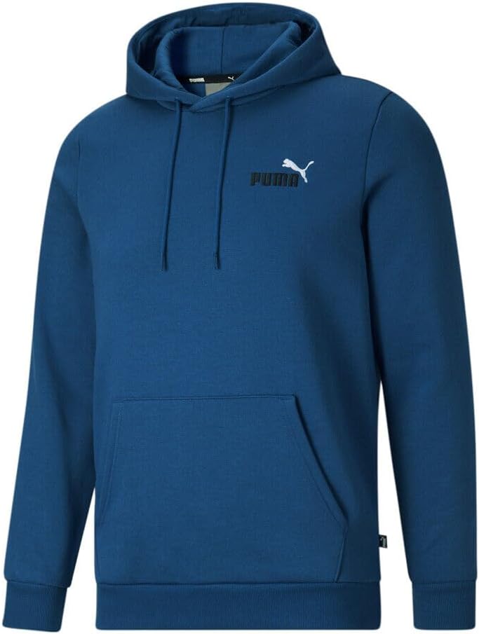 PUMA Men’s Lake Blue ESS+ Embroidery Logo Hoodie