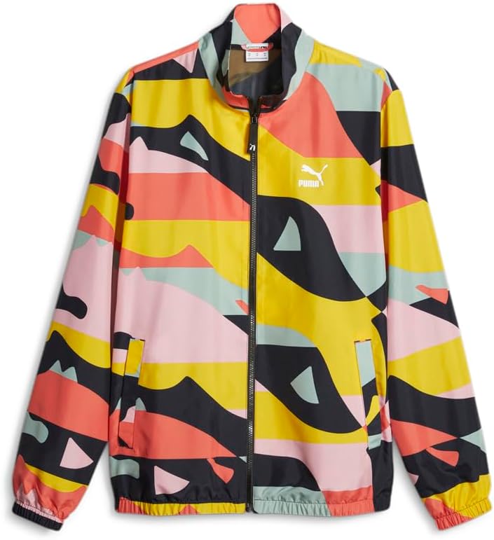 PUMA Mens Swxp Worldwide Woven Jacket Athletic Outerwear Casual – Black, Blue, Pink, Red