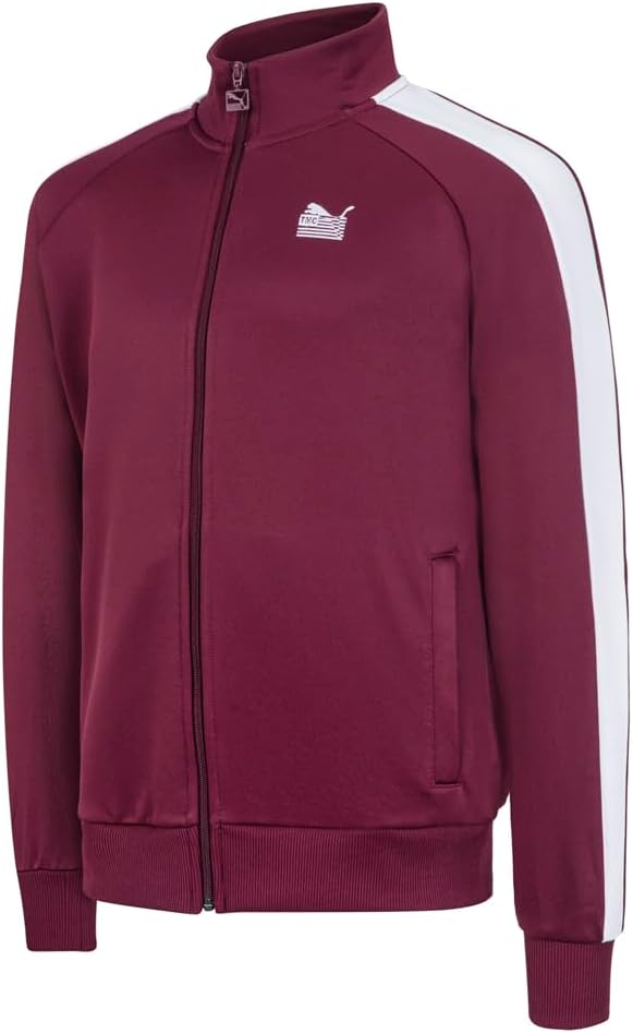 PUMA Mens TMC X T7 Jacket Athletic Outerwear Casual Full Zip – Red – Size XXL