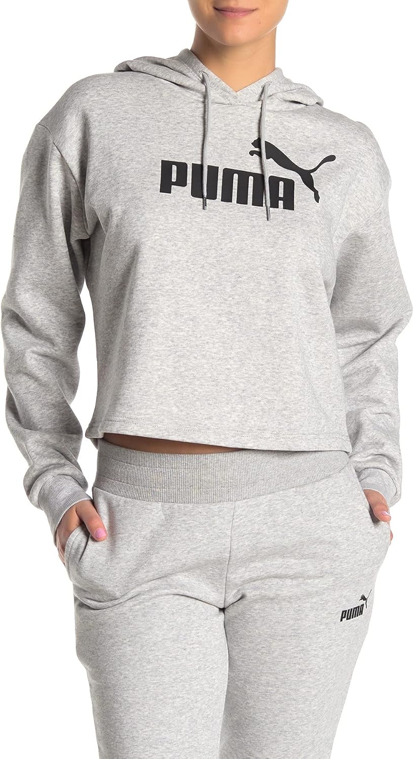 PUMA Women’s Essentials Fleece Cropped Hoodie