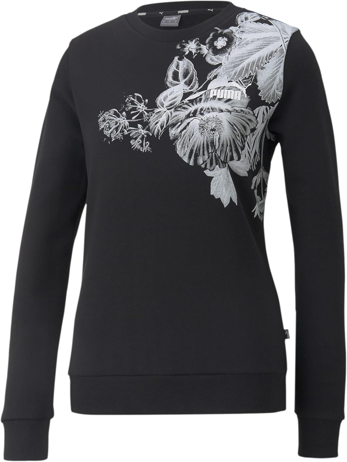 PUMA Women’s Essentials+ Frozen Flower Graphic Crew