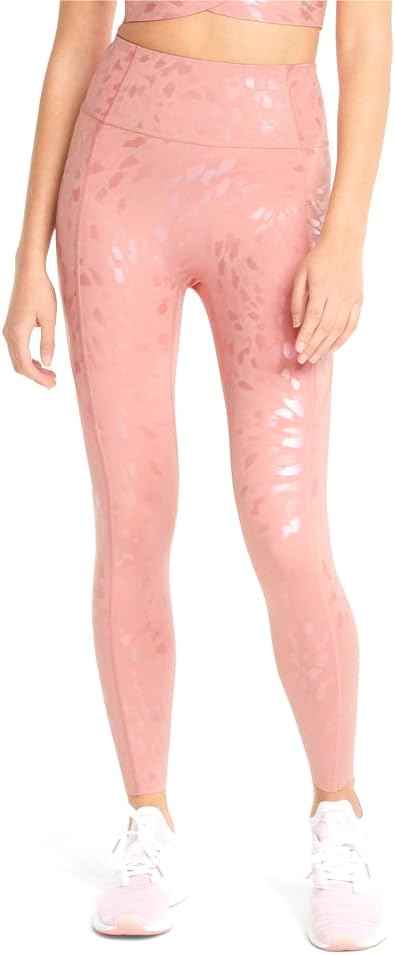 PUMA Womens Forever Luxe Ellavate Graphic High Waist 78 Leggings Athletic Casual Comfort Technology – Pink