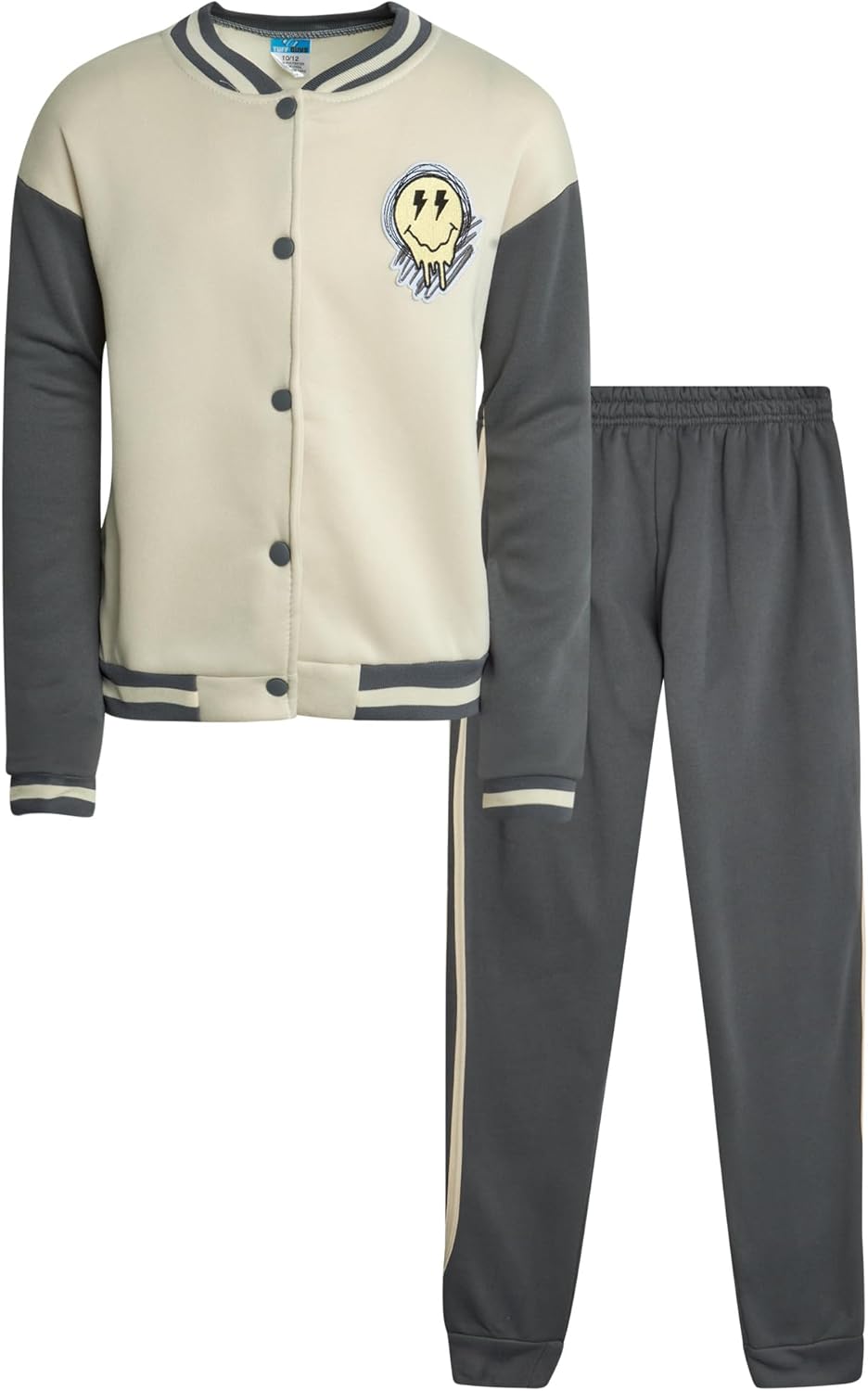 Pro Athlete Boys’ Sweatsuit – 2 Piece Fleece Varsity Jacket and Jogger Sweatpants Set – Activewear Set for Boys (8-16)