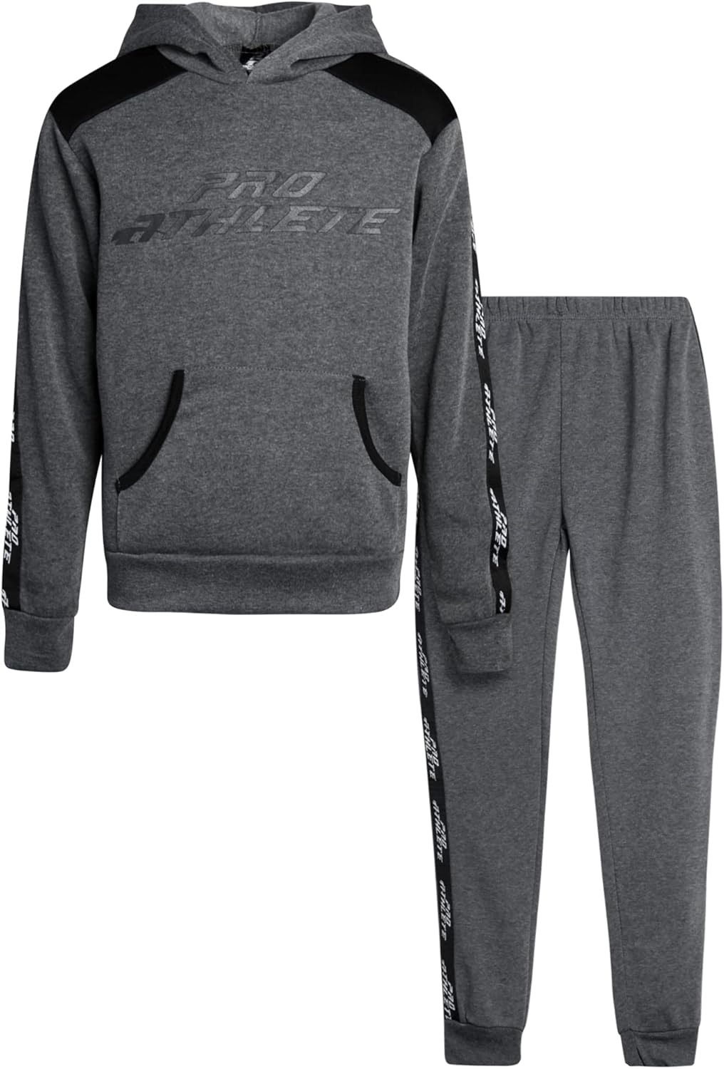 Pro Athlete Boys’ Sweatsuit Set – 2 Piece Fleece Pullover Hoodie and Jogger Sweatpants (8-16)