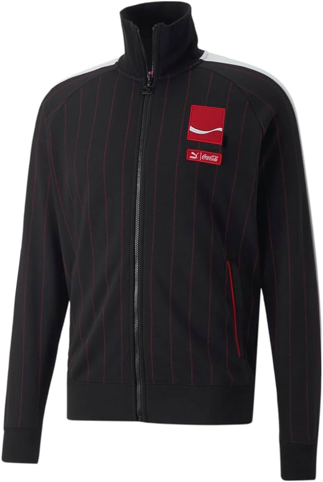 Puma Mens C. Cola X T7 Athletic Outerwear Casual Full Zip – Black