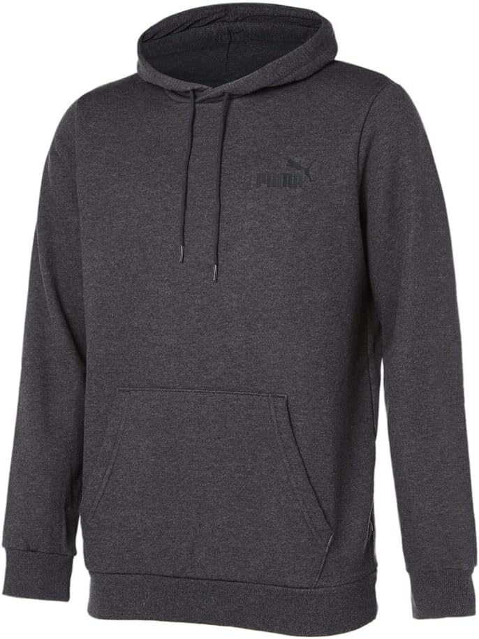 Puma Mens Essentials Small Logo Hoodie Casual Outerwear Casual – Grey