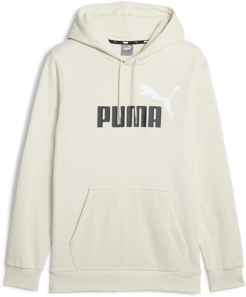 Puma Mens Essentials Two-Tone Sleeve Hoodie Casual Outerwear Casual – White