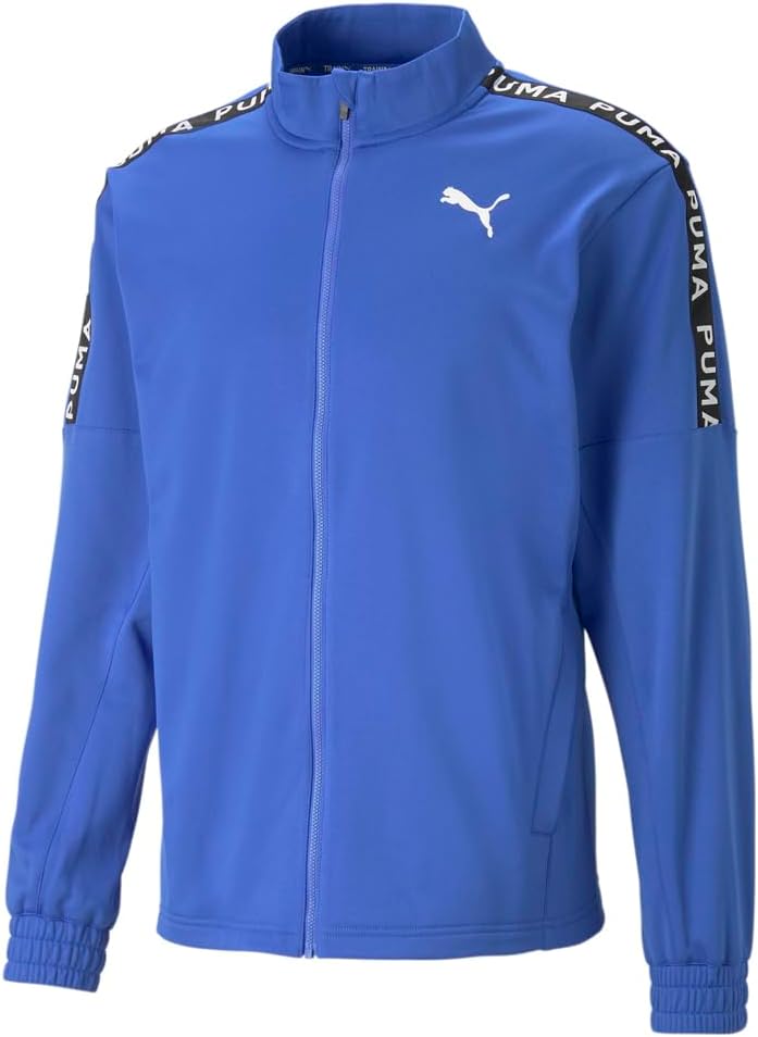 Puma Mens Fit Lightweight Pwrfleece Jacket Training Athletic Outerwear Casual Full Zip Insulated – Blue