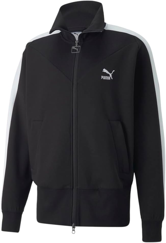 Puma Mens Luxe Sport T7 Athletic Outerwear Casual Full Zip – Black