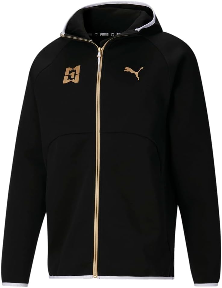 Puma Mens Mikey X Dime Jacket Athletic Outerwear Casual Drawstring – Black