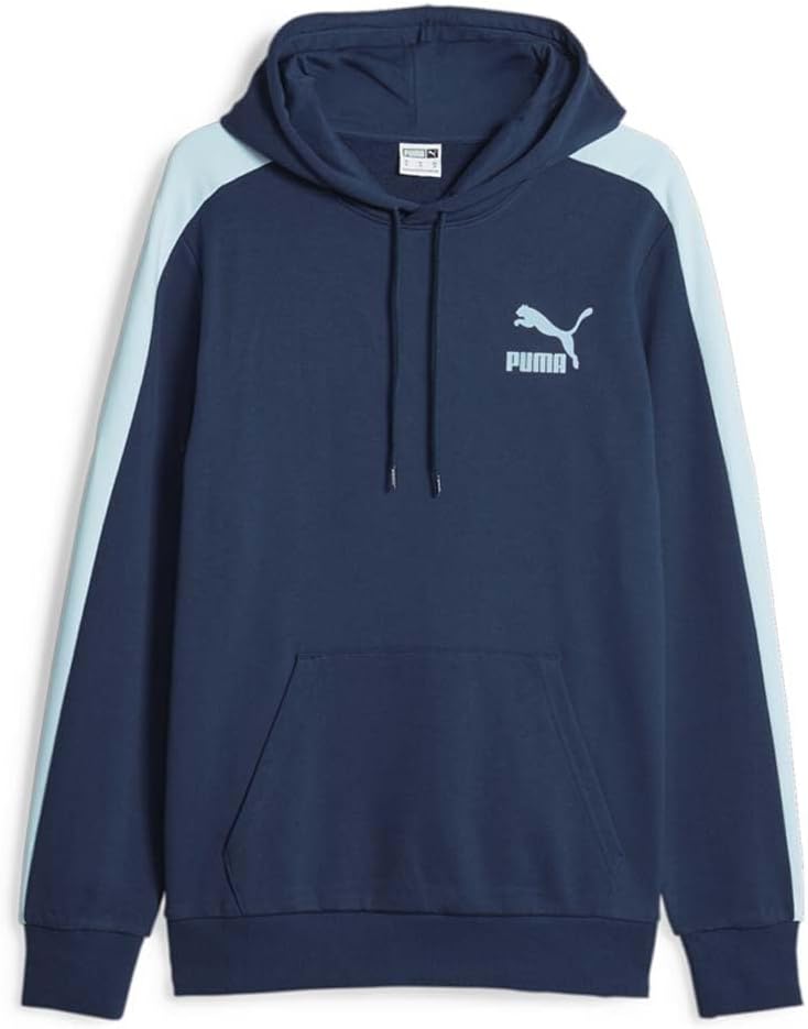 Puma Mens T7 Iconic Hoodie Casual Outerwear Casual Hoodie – Blue