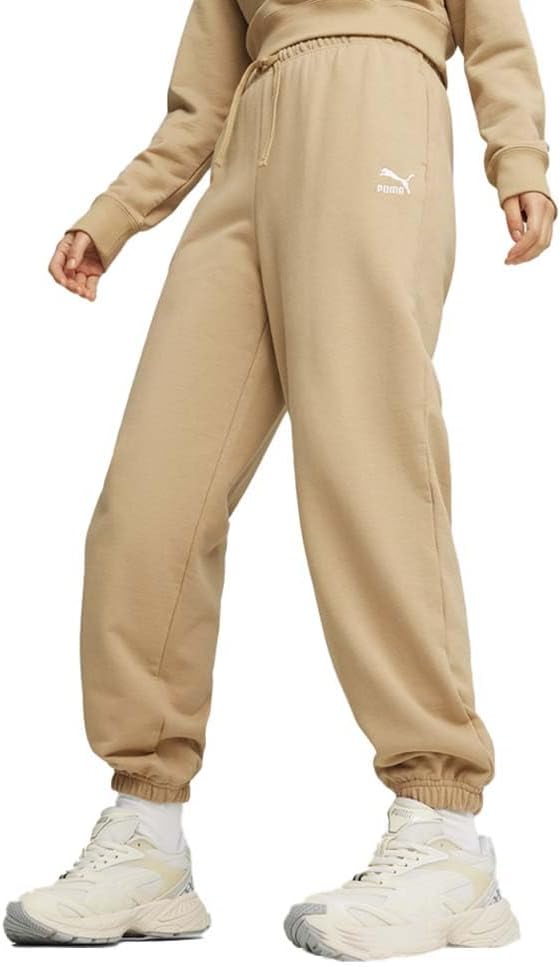 Puma Womens Better Classics Sweatpants Casual Drawstring – Beige
