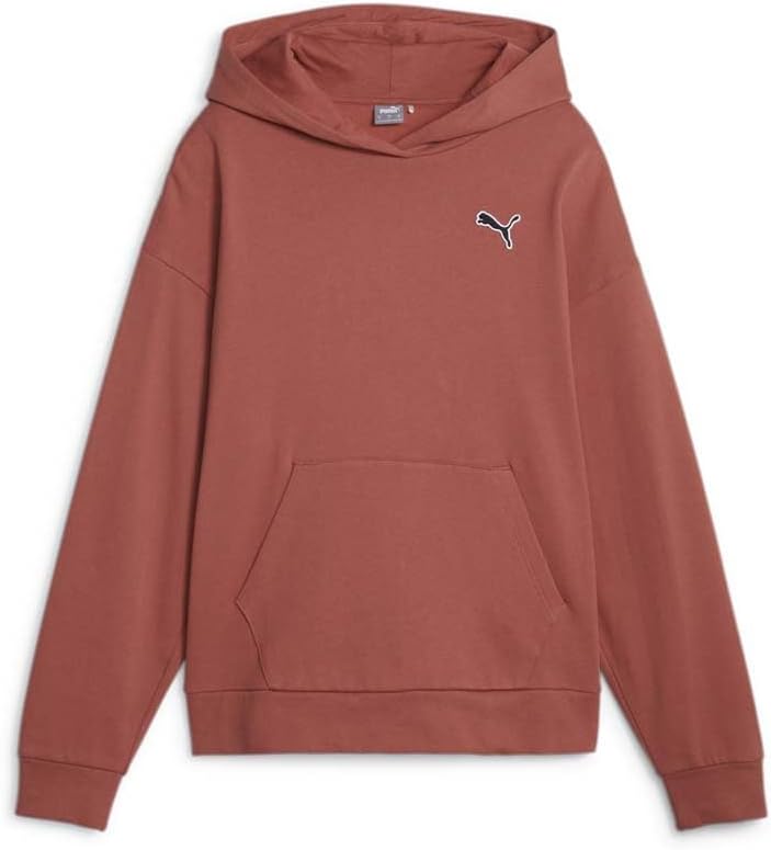Puma Womens Better Essentials Hoodie Casual Outerwear Casual Hoodie Comfort Technology – Red