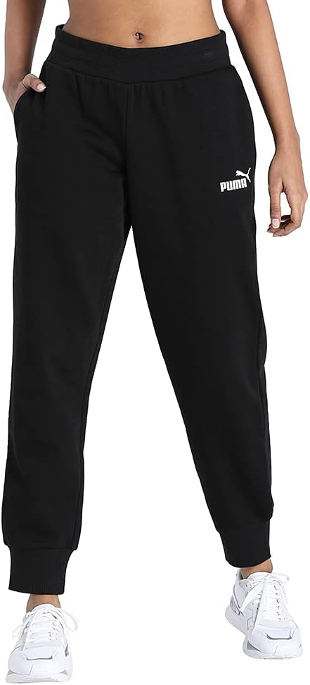 Puma Womens Essential Full Length Sweatpants – Black