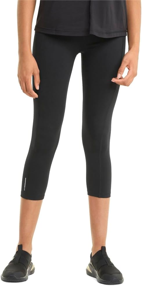 Puma Womens Favorite 34 Athletic Leggings Training Casual Moisture Wicking – Black