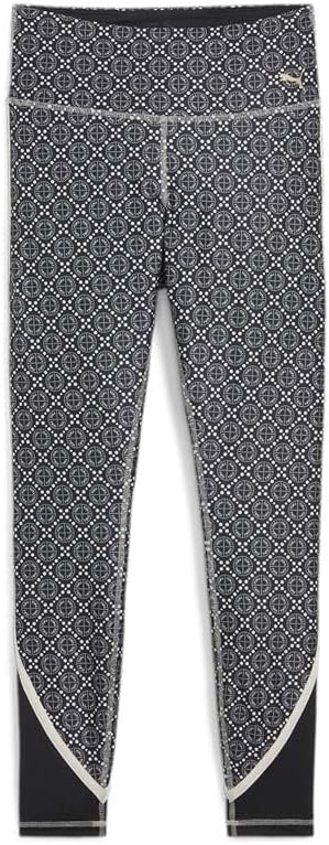 Puma Womens Logo Love High Waist Full Length Athletic Leggings Training Casual Moisture Wicking – White