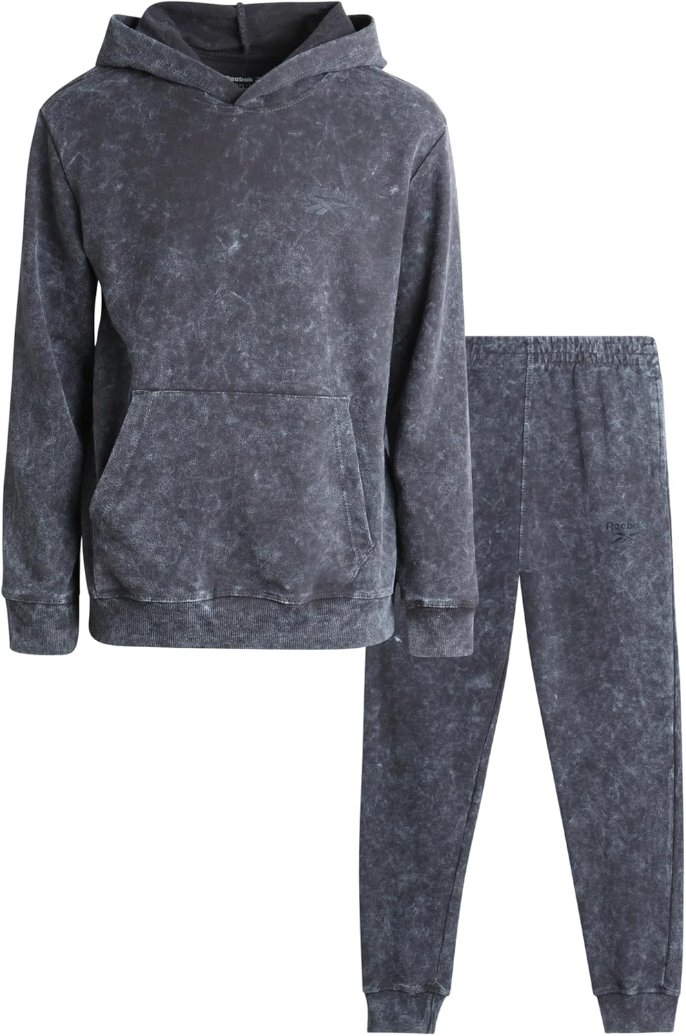 Reebok Boys’ Jogger Set – 2 Piece Fleece Hoodie Sweatshirt and Jogger Sweatpants (4-10)