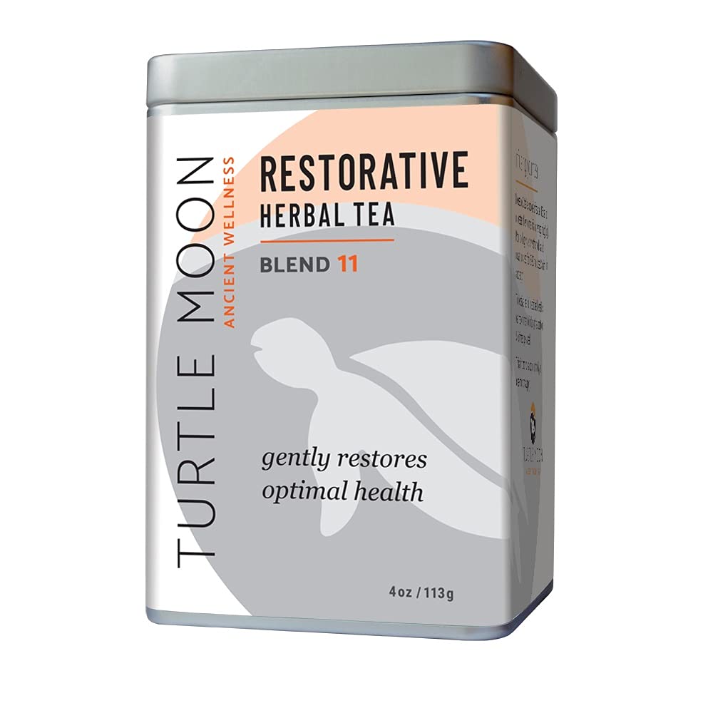 Restorative Herbal Tea Blend: Loose-Leaf, Organic & Wildcrafted, Healing and Medicinal, 4 oz. Tin. New Look, Same Great Formula!