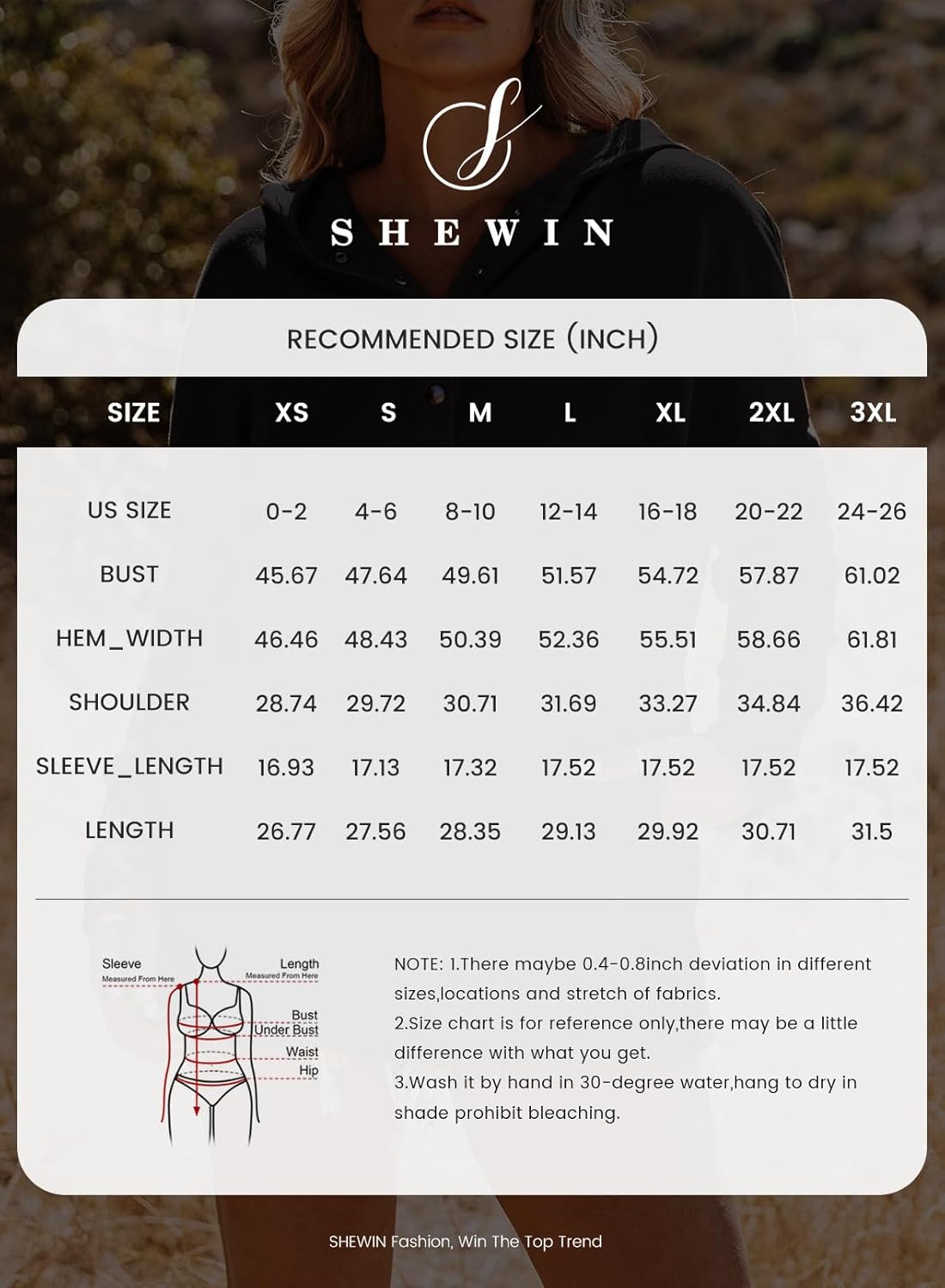 SHEWIN Womens Oversized Sweatshirt Hoodies Casual Button V Neck Hooded Pullover Tops with Pocket