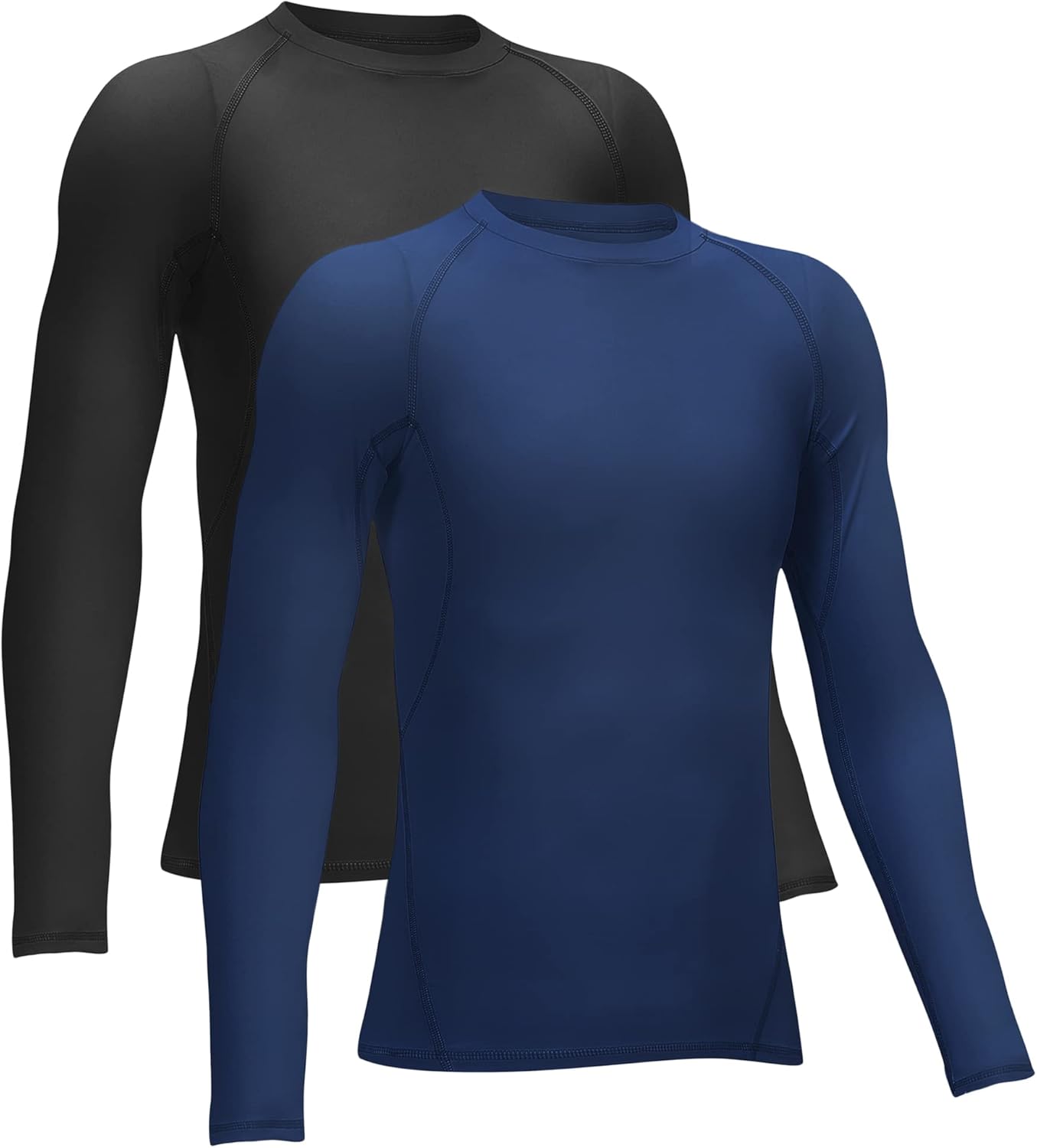TELALEO 4, 3, 2, 5/1 Pack Boys’ Girls’ Compression Shirts Youth Long Sleeve Undershirt Sports Moisture Wicking Baselayer