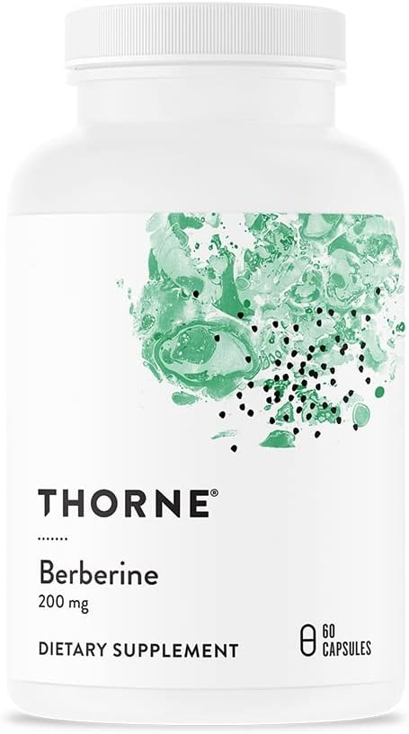 THORNE Berberine – 200 mg (Formerly Berbercap) – Supports Heart Function, Immune System and Gut Health – 60 Capsules