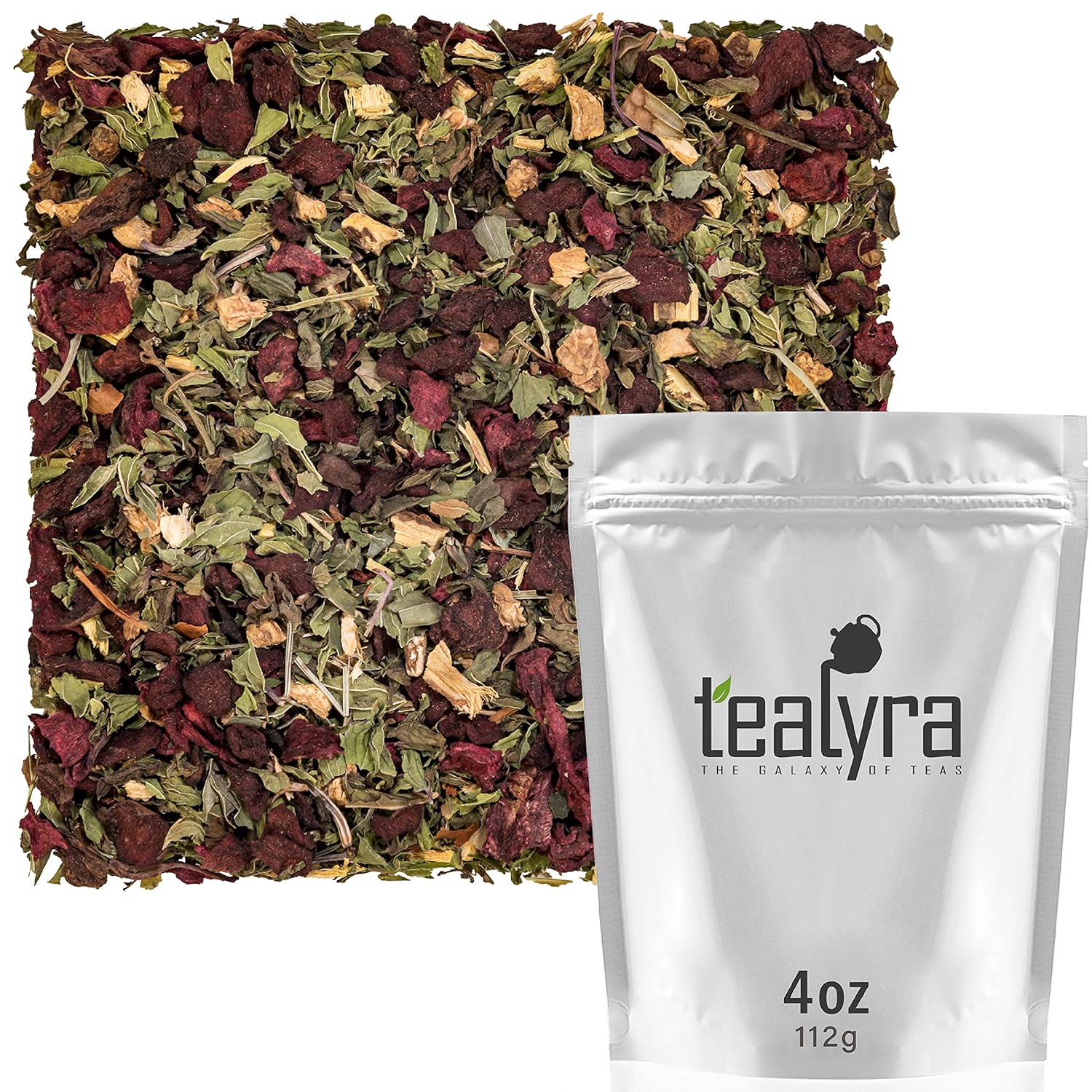 Tealyra – 911 Detox – Dandelion – Beetroot – Ginger – Peppermint – Cleanse Digestive Herbal Loose Tea – Immune System Booster – Caffeine-Free – All Natural – 112g (4-ounce)
