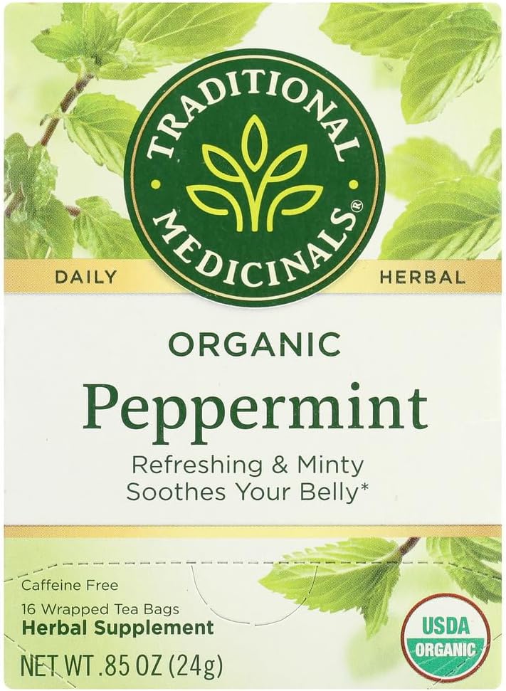 Traditional Medicinal Organic Peppermint – 16 Bags