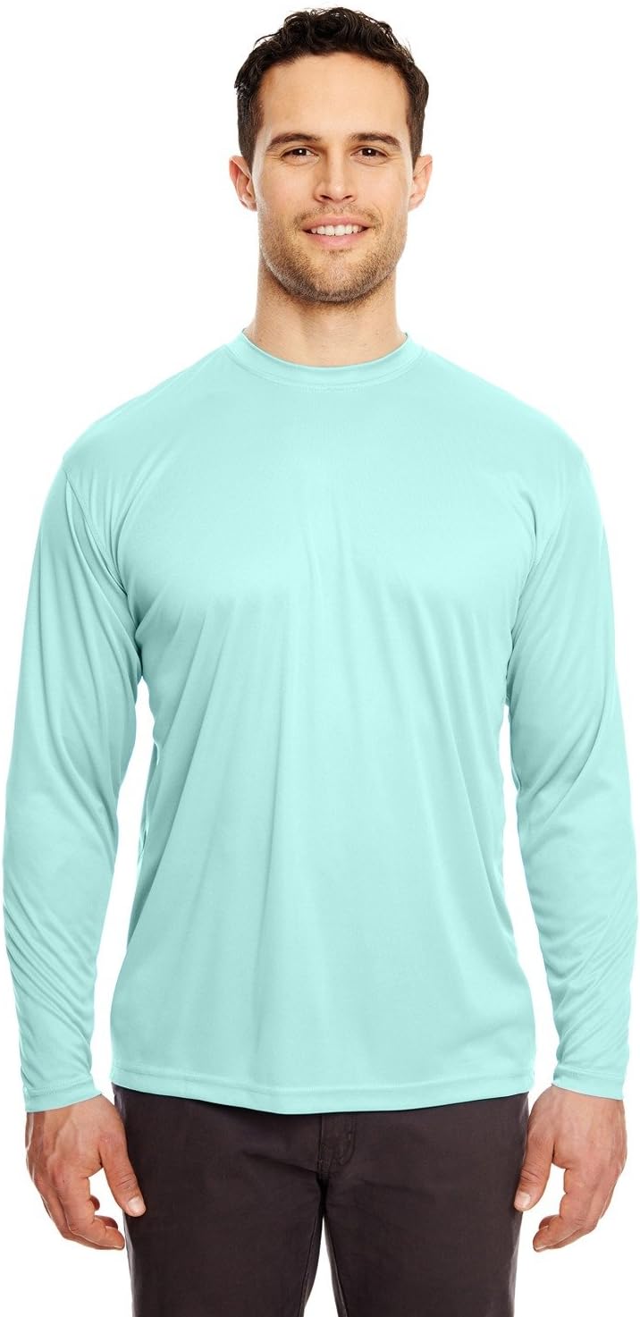 UltraClub Cool & Dry Sport Long-Sleeve Performance Interlock Tee (8422)